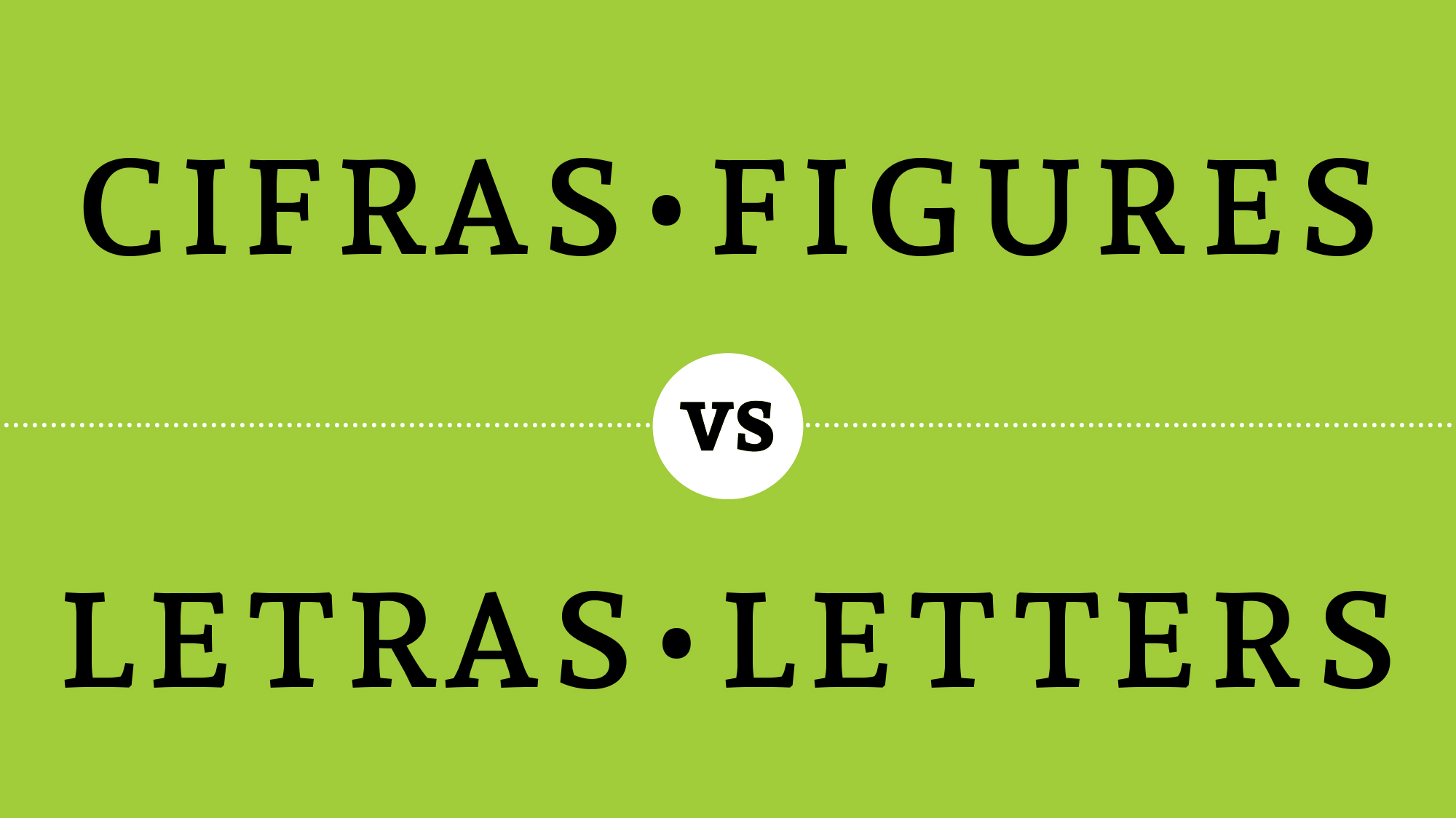 Andada figures vs letters