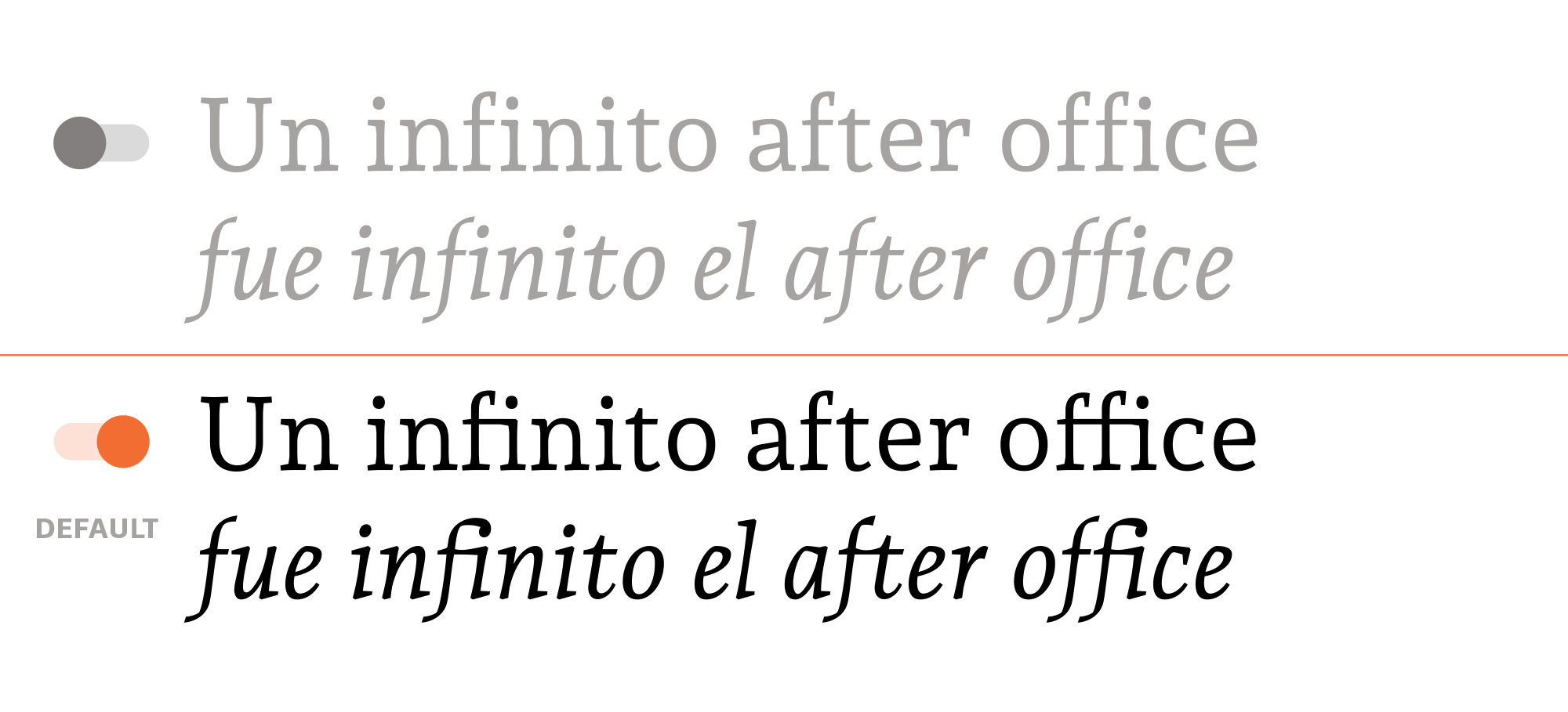 OpenType features ligatures