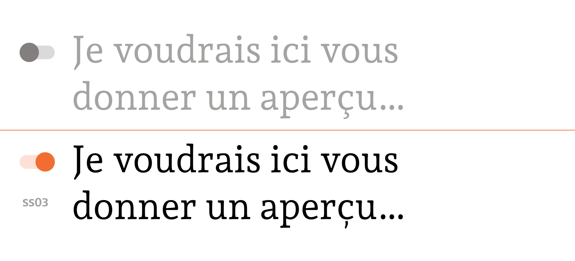 Andada has two designs for cedilla, connected and unconnected