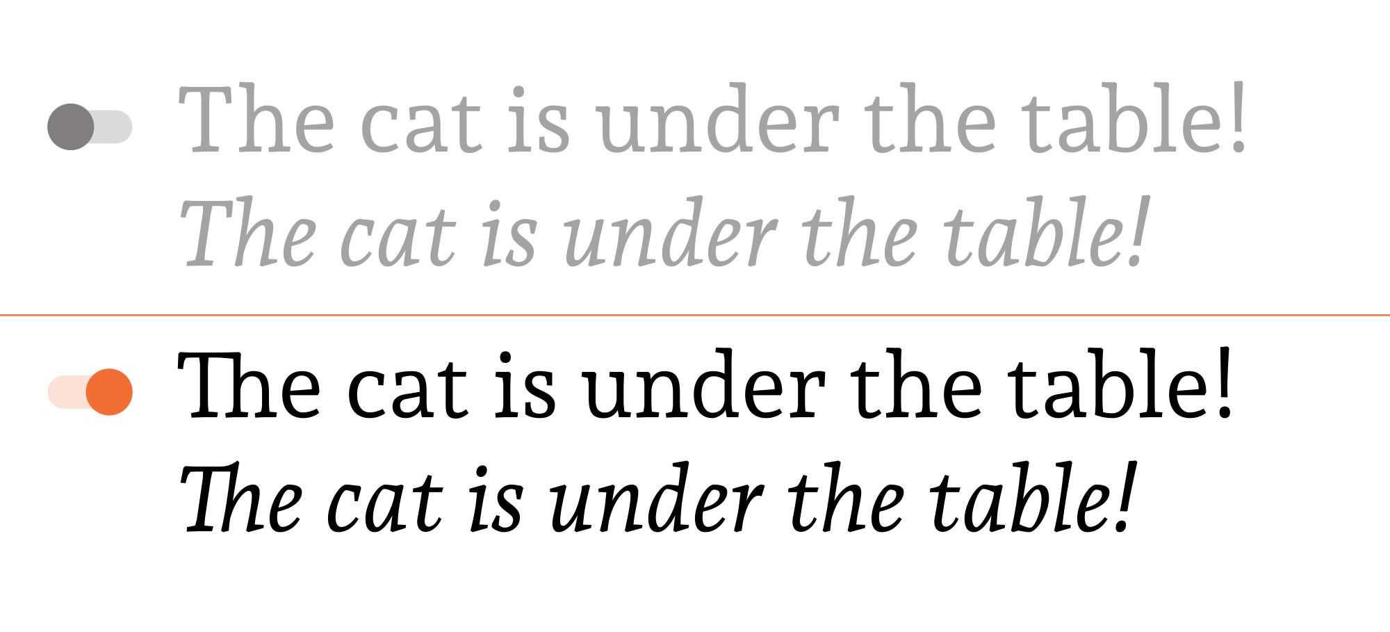 OpenType features discretionary ligatures