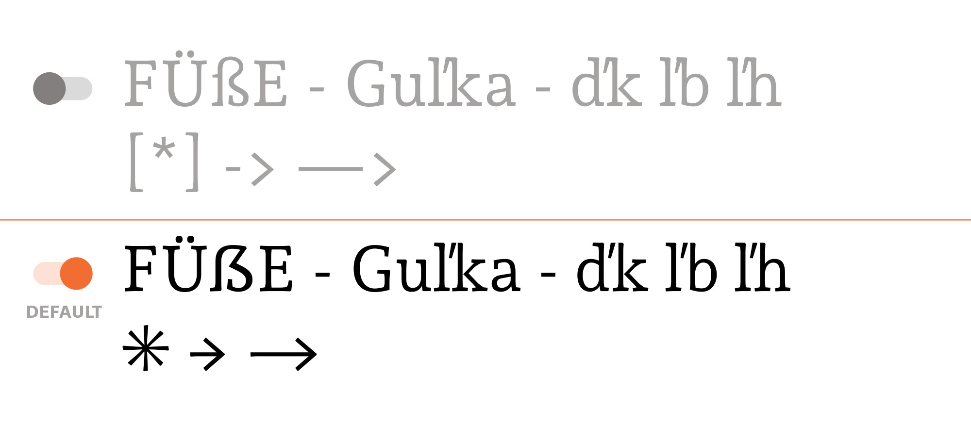 OpenType features contextual alternates